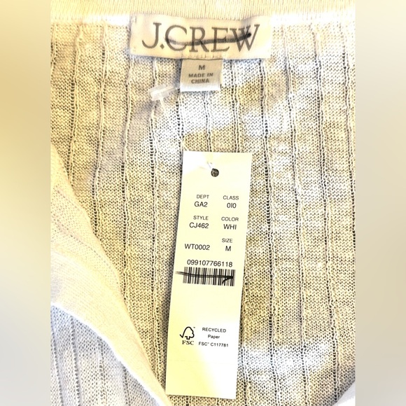 J. Crew Women's Short-sleeve polo shirt in linen - Picture 3 of 6